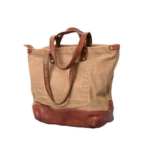 Canvas + Leather Day Tote