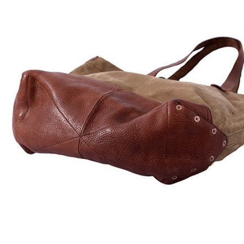 Canvas + Leather Day Tote
