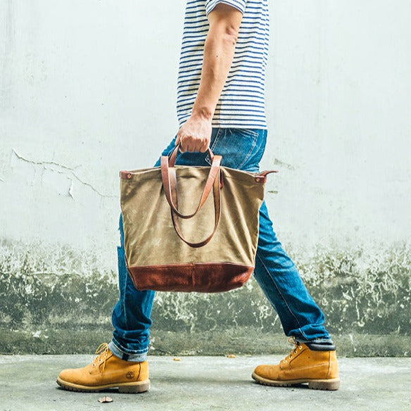 Canvas + Leather Day Tote