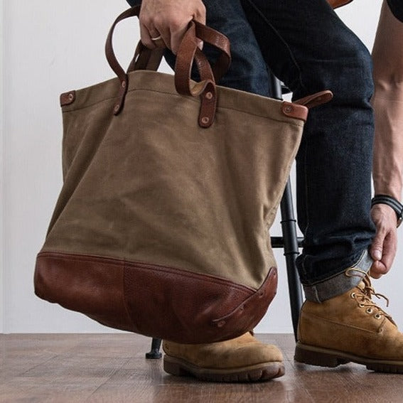 Canvas + Leather Day Tote