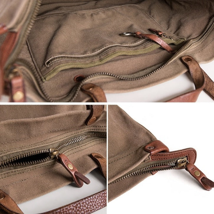 Canvas + Leather Day Tote