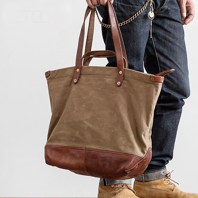 Canvas + Leather Day Tote