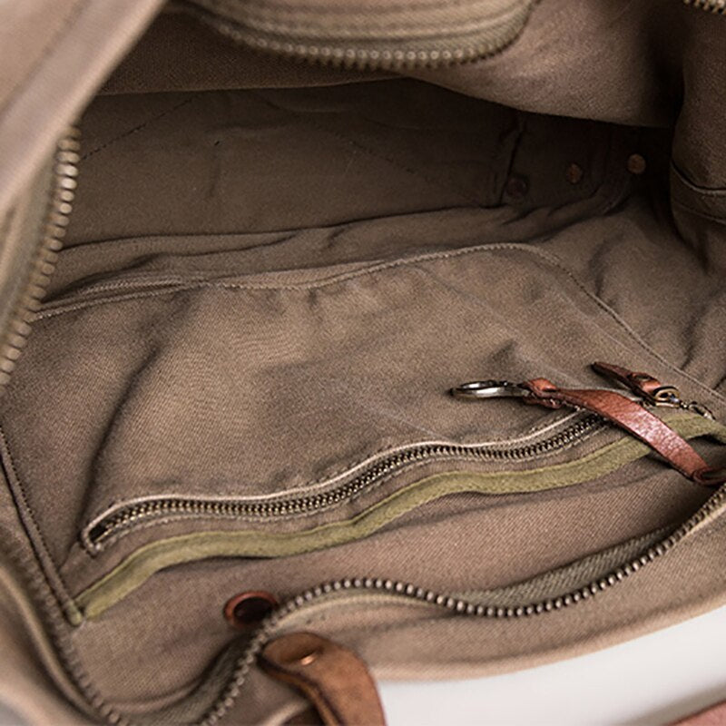 Canvas + Leather Day Tote