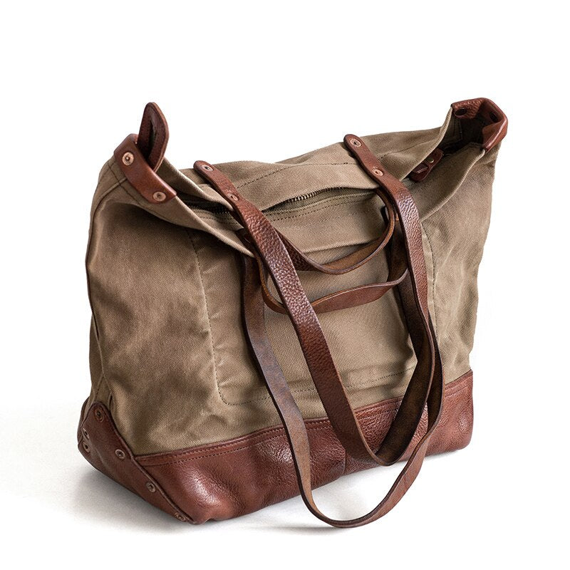 Canvas + Leather Day Tote