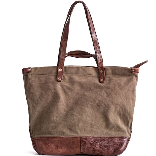 Canvas + Leather Day Tote