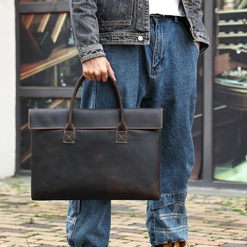 Andalusia Leather Soft Briefcase